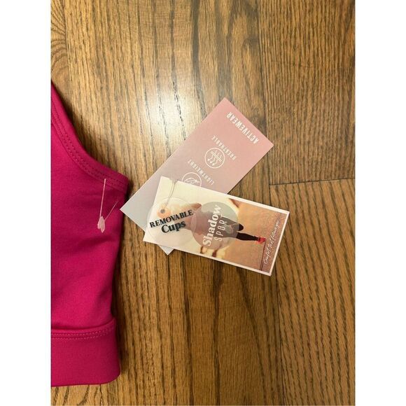 Shadow Sport Pink Sports Bra With Removable Cups Size XS New - Picture 2 of 4